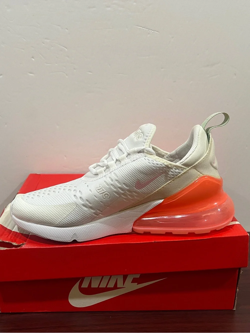 Nike, Girls, Air Max 270, 943345 113 , Pink & White Condition